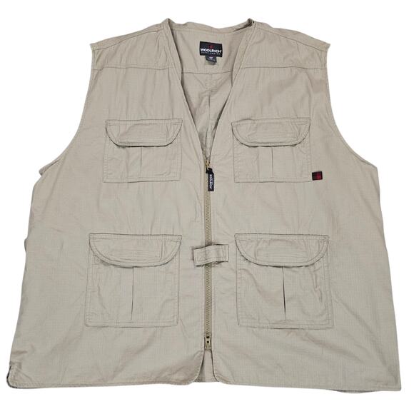 Woolrich Other - Woolrich Vest Mens Size XXL Khaki Elite Series Tactical Rip Stop Vented Zip Up